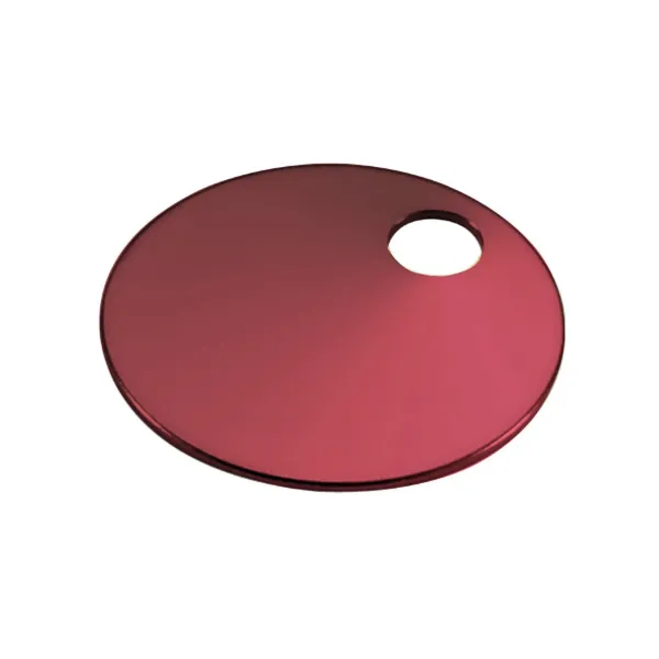 1-1/4  ALUMINUM TAG  RED 1 HOLE