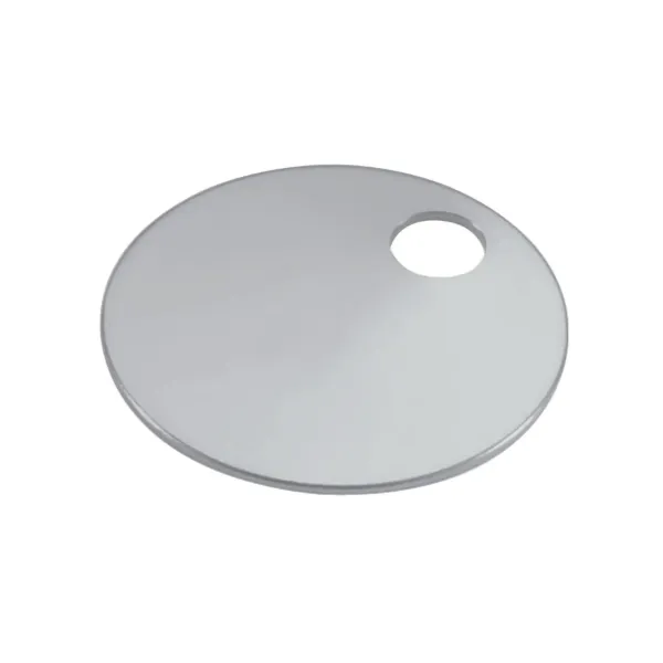 1-1/4  ALUMINUM TAG  SILVER 1 HOLE