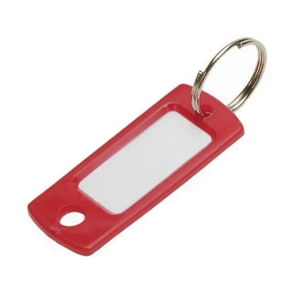 ID TAG W/RING  RED