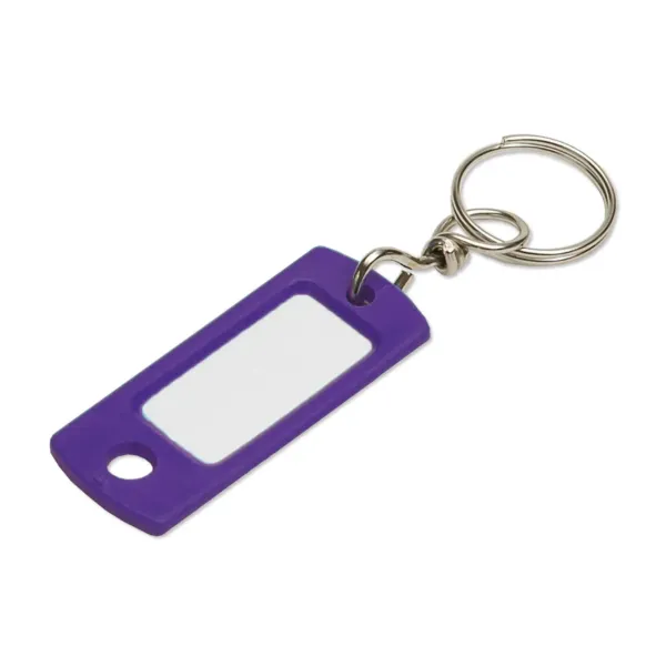 ID TAG W/SWIVEL  DARK PURPLE