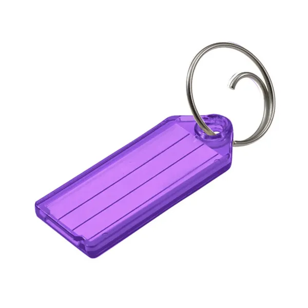 ID TAG W/TANG RING  PURPLE