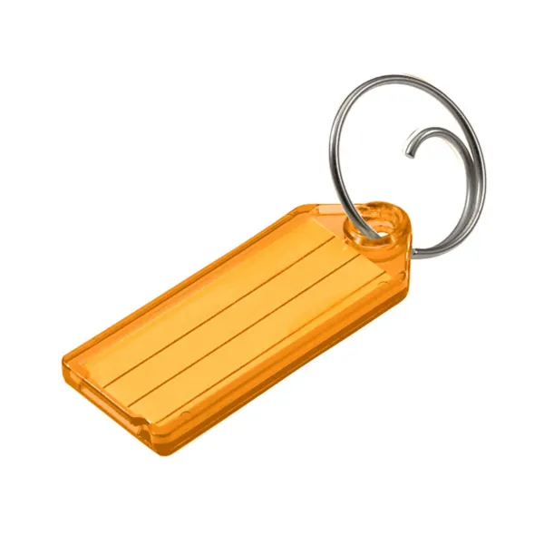 ID TAG W/TANG RING  ORANGE