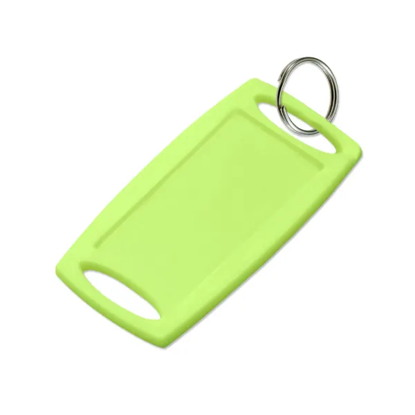 LG  RECT.LABEL-IT LIME  W/RING