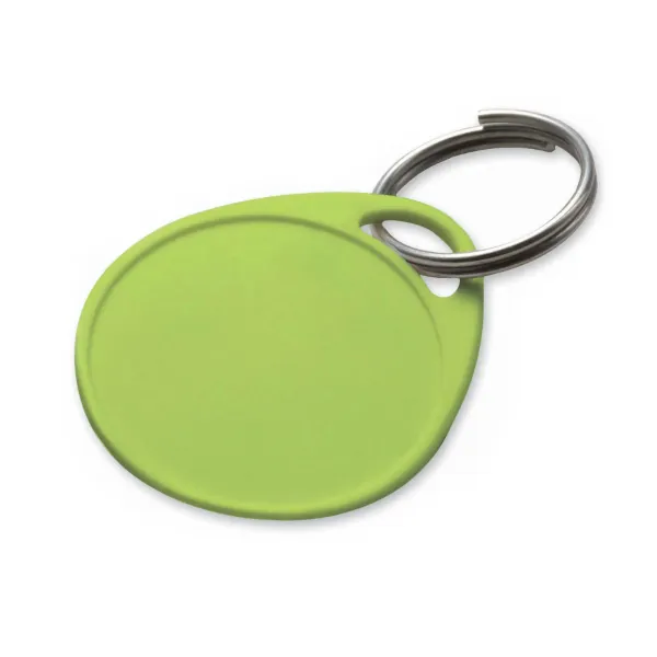 ROUND  LABEL-IT TAG  LIME  W/RING