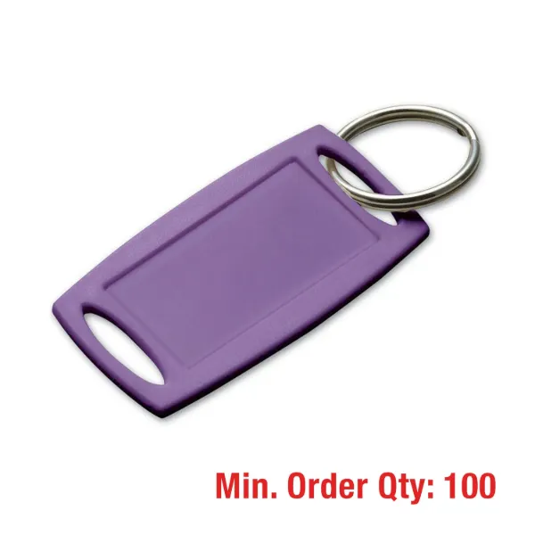 RECT.LABEL-IT TAG LILAC  W/RING