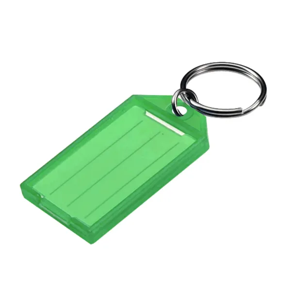 ID TAG W/SKR  GREEN  10/PK