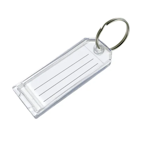 ID TAG W/RING  PROPIONATE  CLEAR