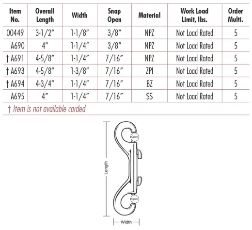 Double Slide Bolt Snaps