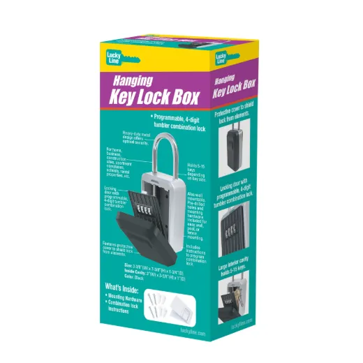 Wall-Mount or Hanging Key Lock Box